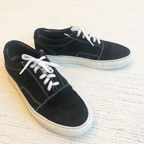 Common Projects Shoes - Woman by Common Projects | Achilles Low Top Suede Sneakers | Black | 37